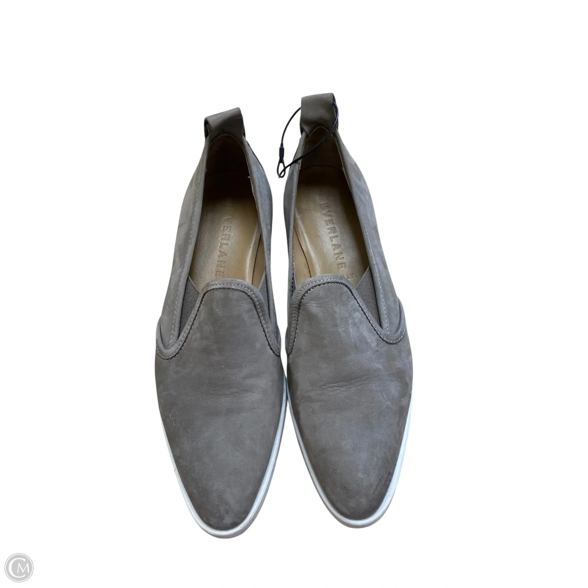 Solid Casual Shoes Shoes Flats By Everlane In Gold, Size: 7.5