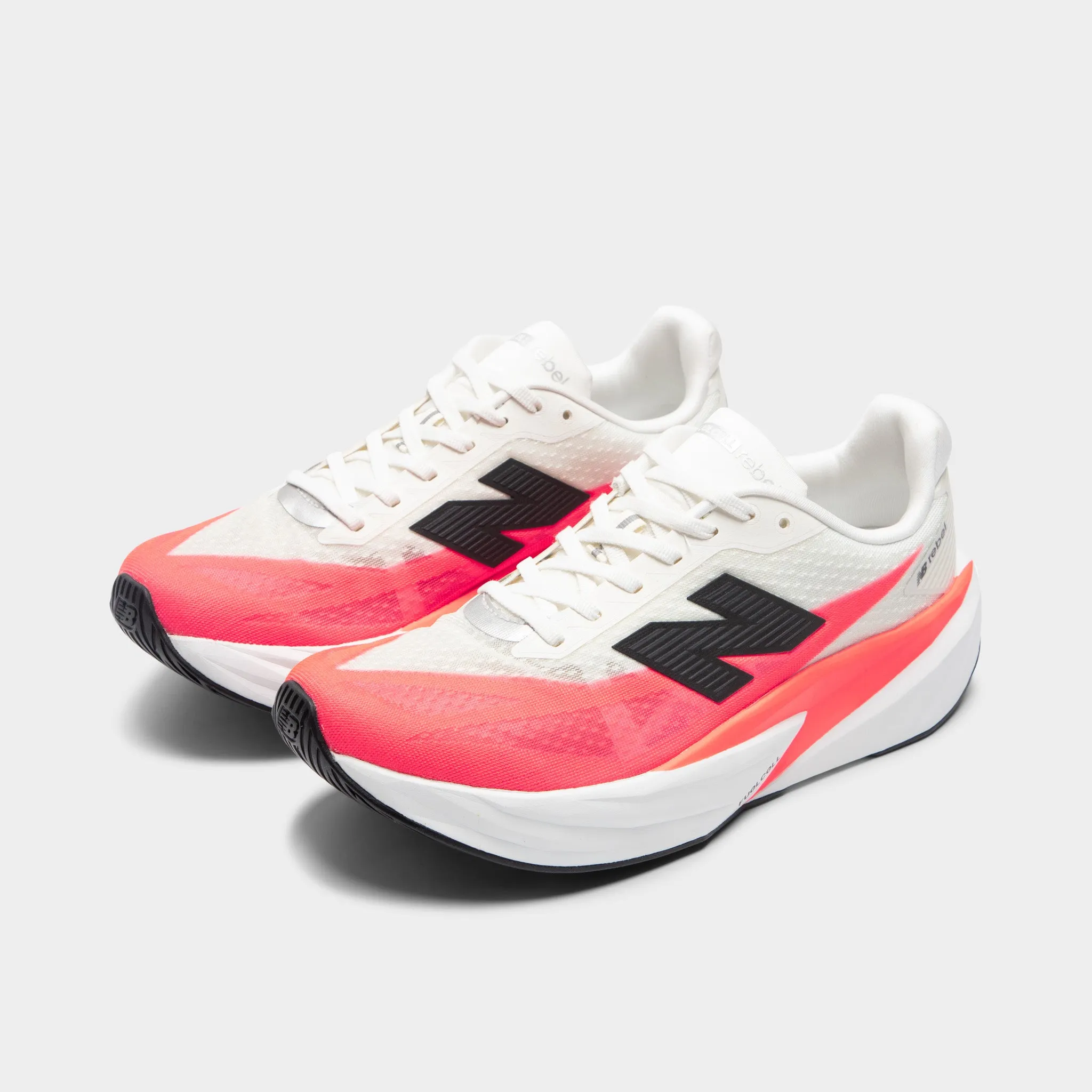 Red New Balance 327 New Balance FuelCell Rebel v5 White / Pink