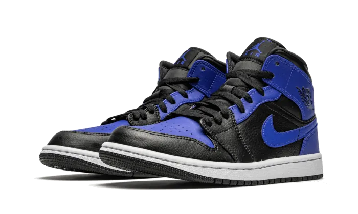 Celtics Sneakers Air Jordan 1 Mid Hyper Royal Tumbled Leather