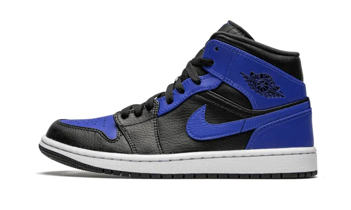 Air Jordan 1 Mid Hyper Royal Tumbled Leather Luka Sneakers