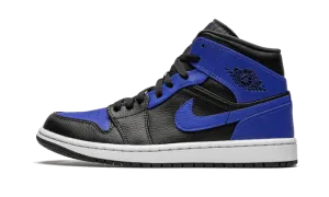 Air Jordan 1 Mid Hyper Royal Tumbled Leather Dr Scholl's Time Off Sneakers