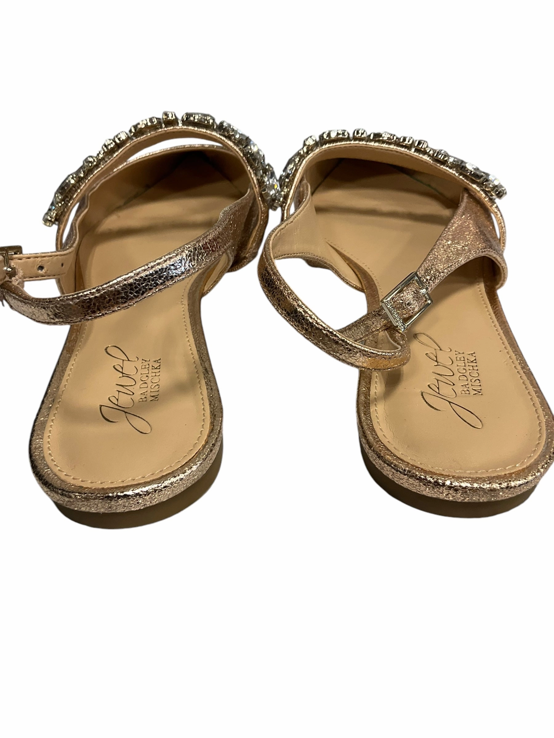 Casual Puma Sports Shoes Shoes Flats By Badgley Mischka In Gold, Size: 8