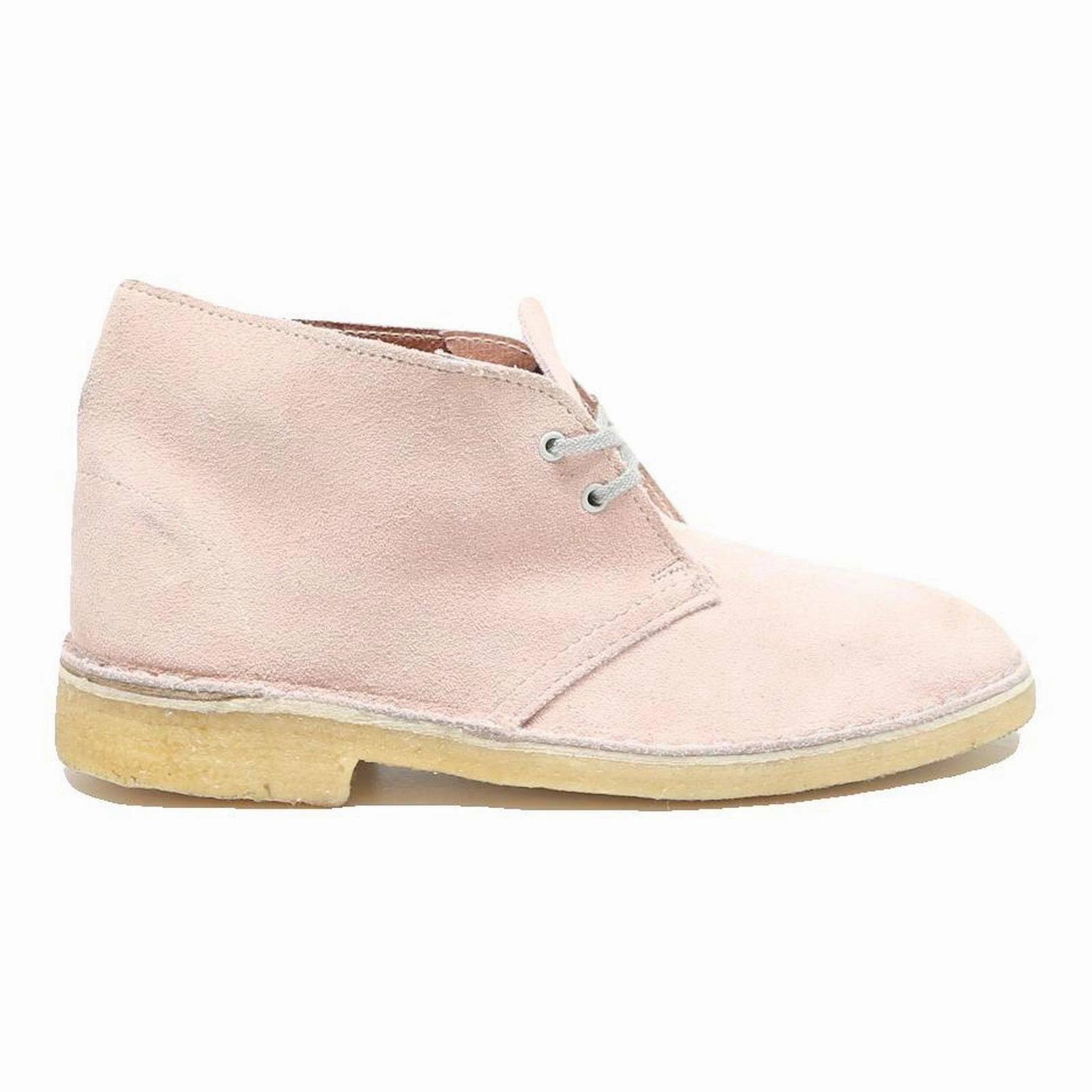 CLARKS Desert Boots Womens Ankle Leather Pink UK 4.5 Casual Comfortable Keen Wp Boots
