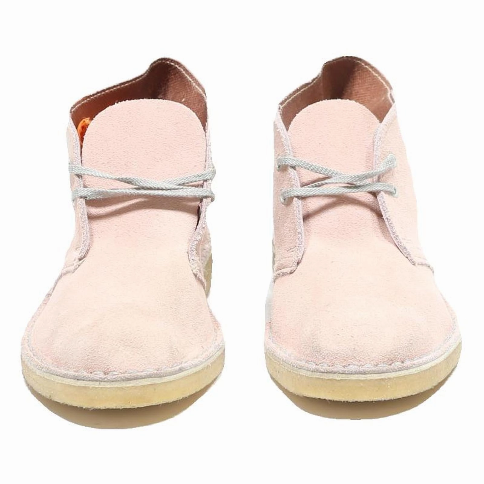 CLARKS Desert Boots Womens Ankle Leather Pink UK 4.5 Casual Comfortable Insulated Walking Boots