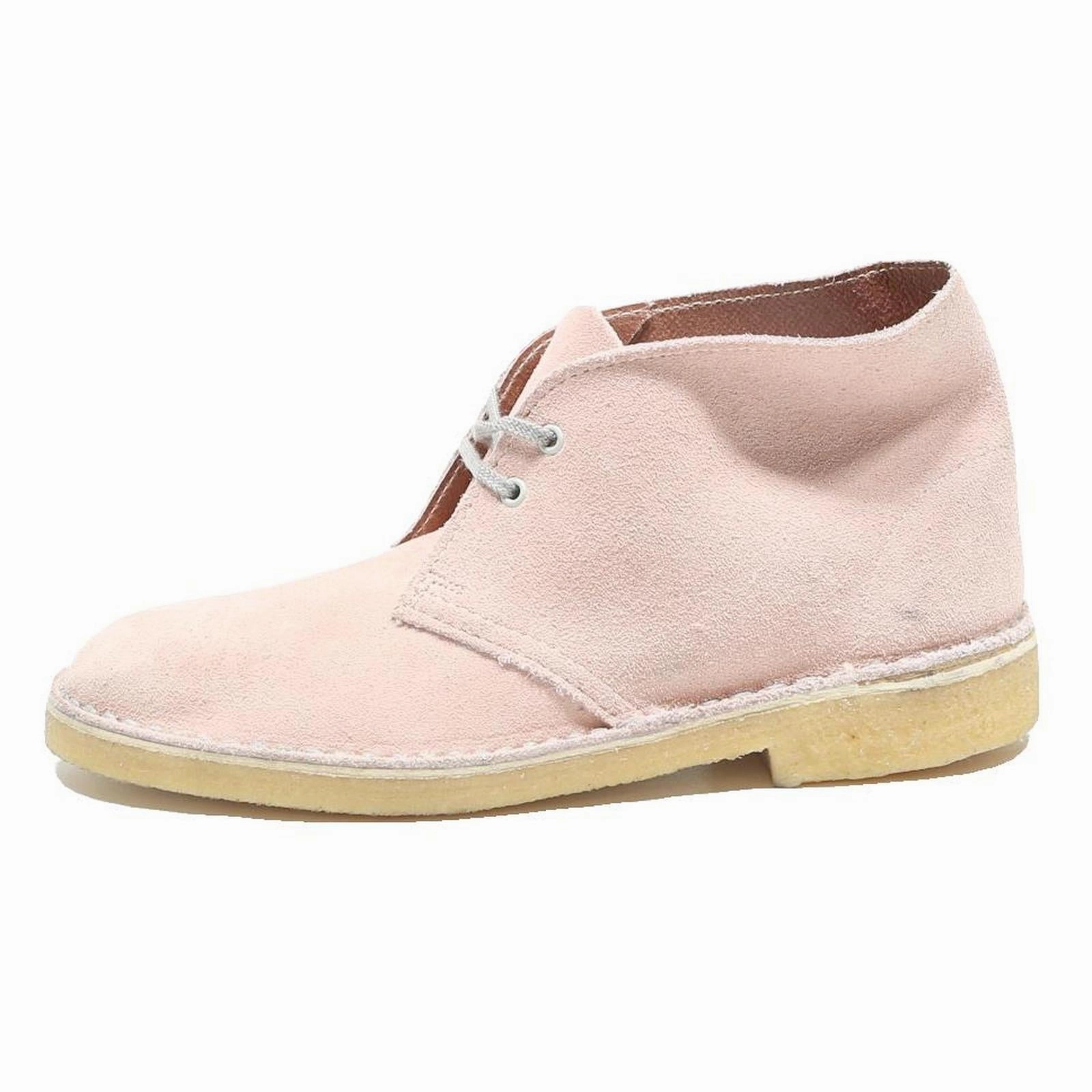 CLARKS Desert Boots Womens Ankle Leather Pink UK 4.5 Casual Comfortable Hey Dude Bradley Boots