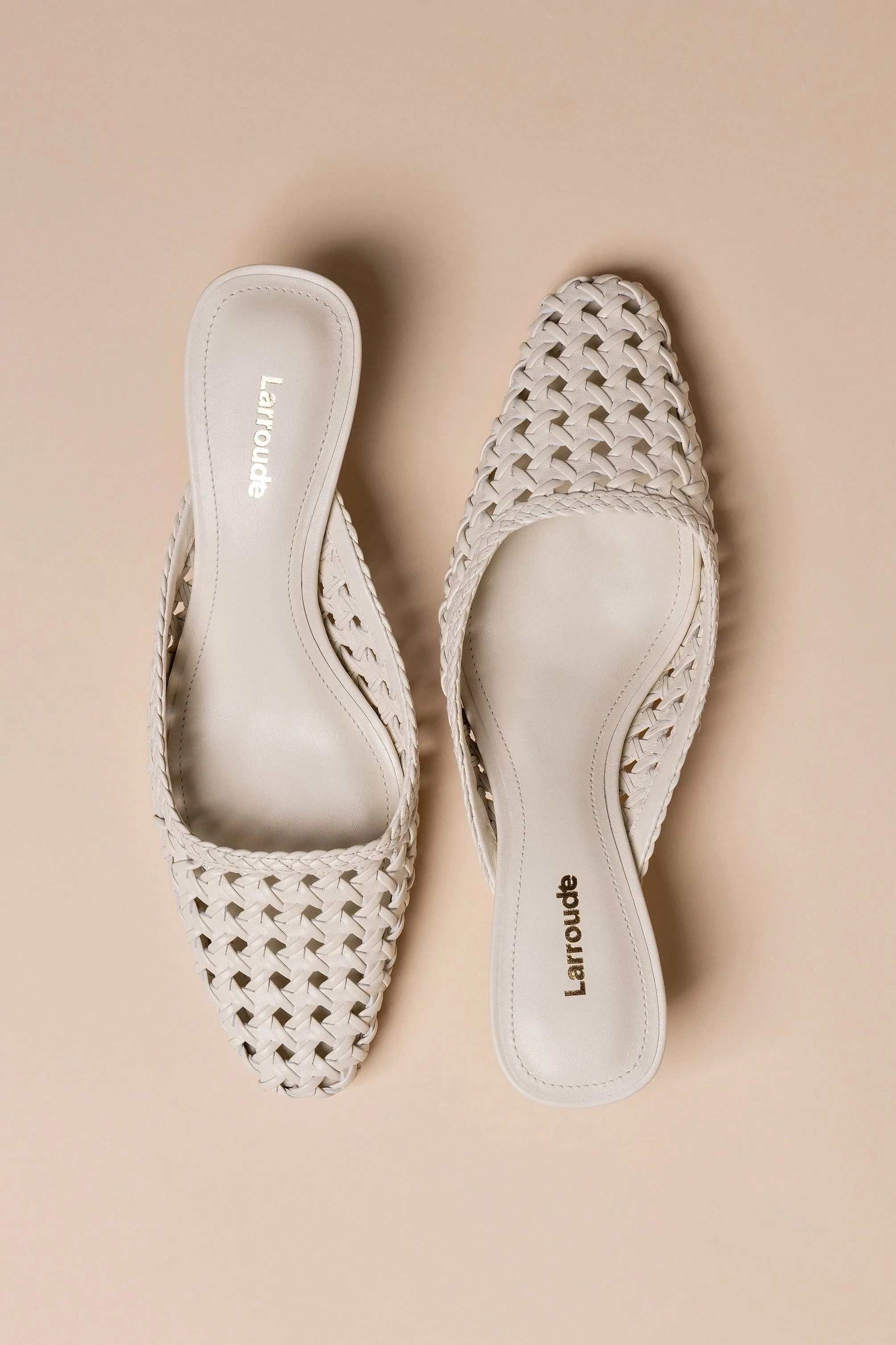 Striper Ii Casual Shoe Amal Macrame Mule In Ivory Leather