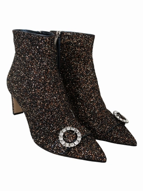 Knee High Boots And Dress Amethyst Mix Hanover Heeled Glitter Boots