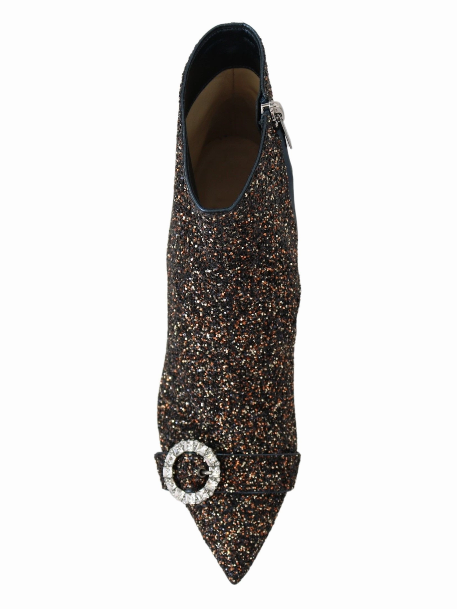 Black Bootie Boots Amethyst Mix Hanover Heeled Glitter Boots