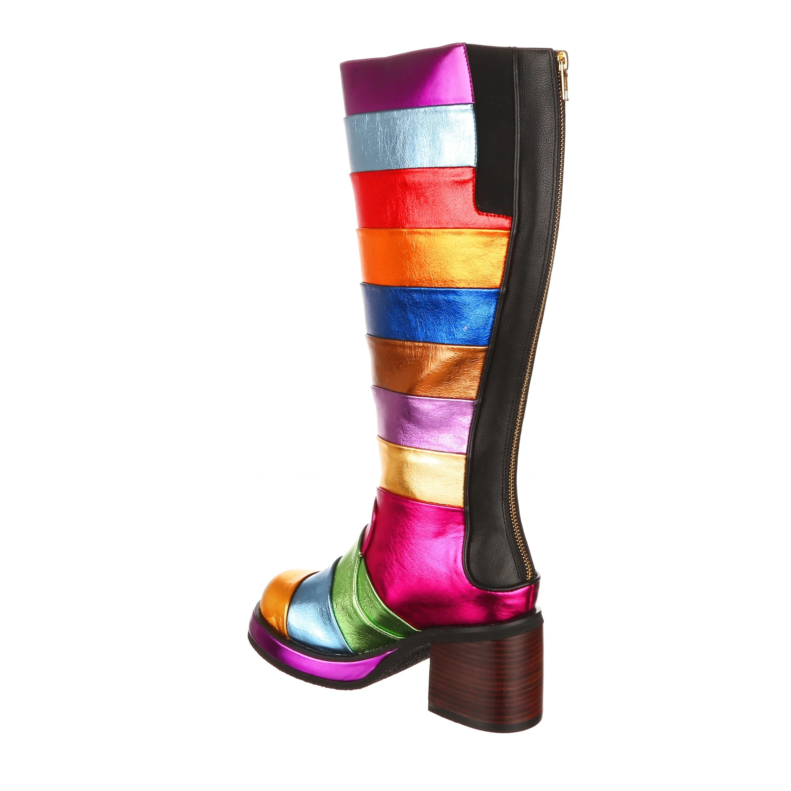 Ammonite Knee High Boots Lug Sole