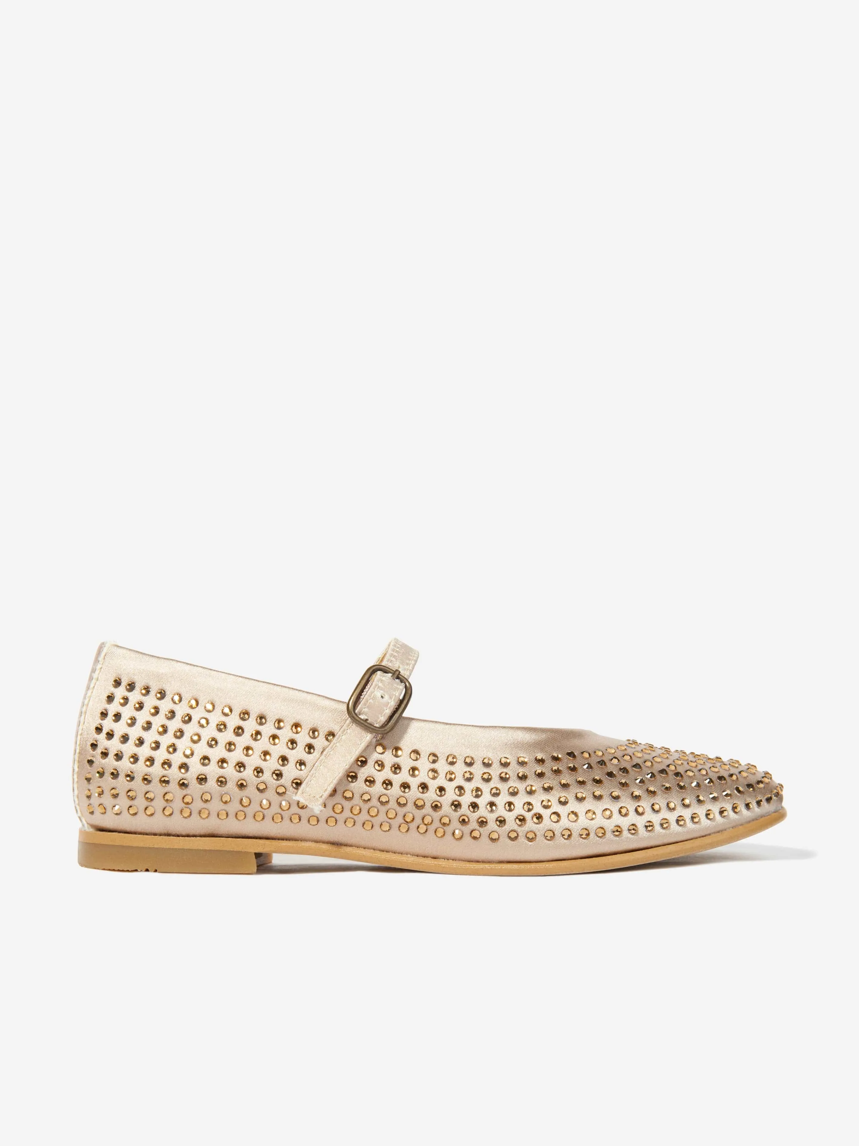 Andanines Girls Diamante Shoes in Gold Casual Shoes To Wear With Khakis