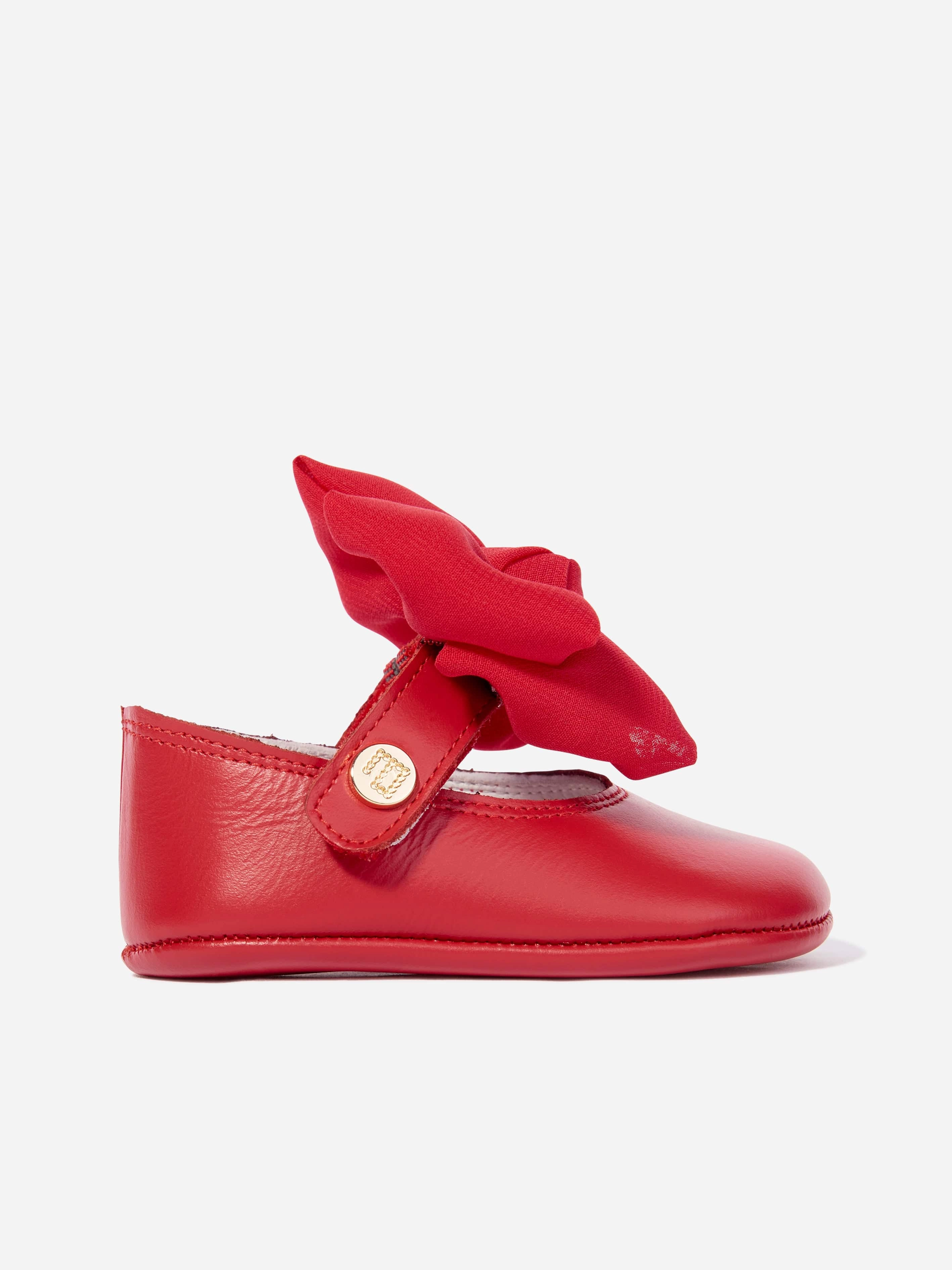 Best Casual Slip On Shoes Andanines Baby Girls Leather Bow Shoes in Red