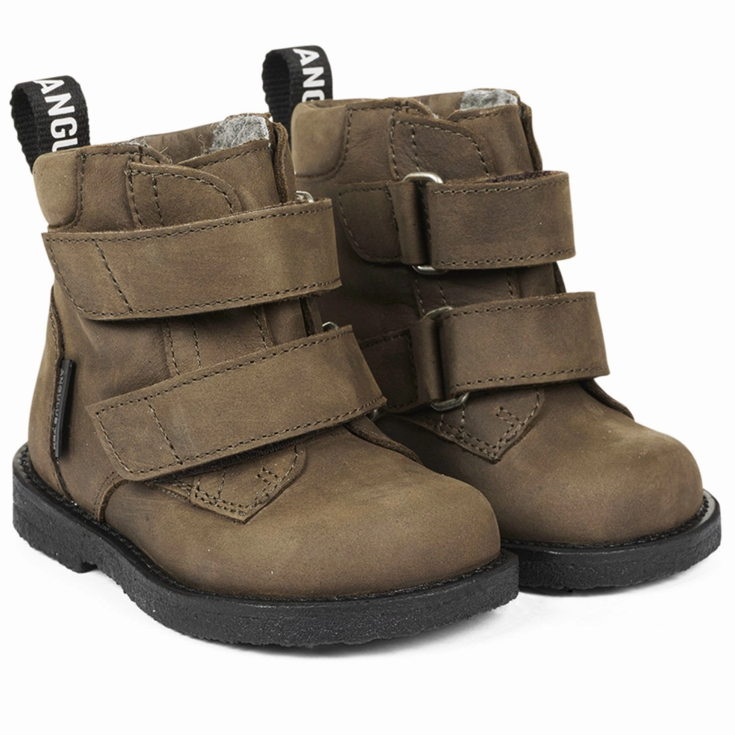 Sterling River Boots Angulus Dark olive Beginner Tex Boot with Logo Tape and Velcro Closure