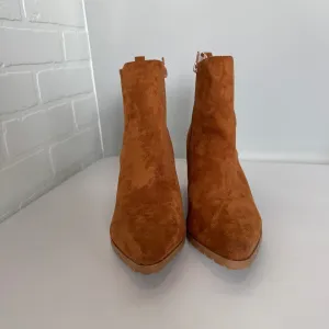 Boots Ankle Heels By Maurices In Brown, Size: 9 Cool Soccer Boots