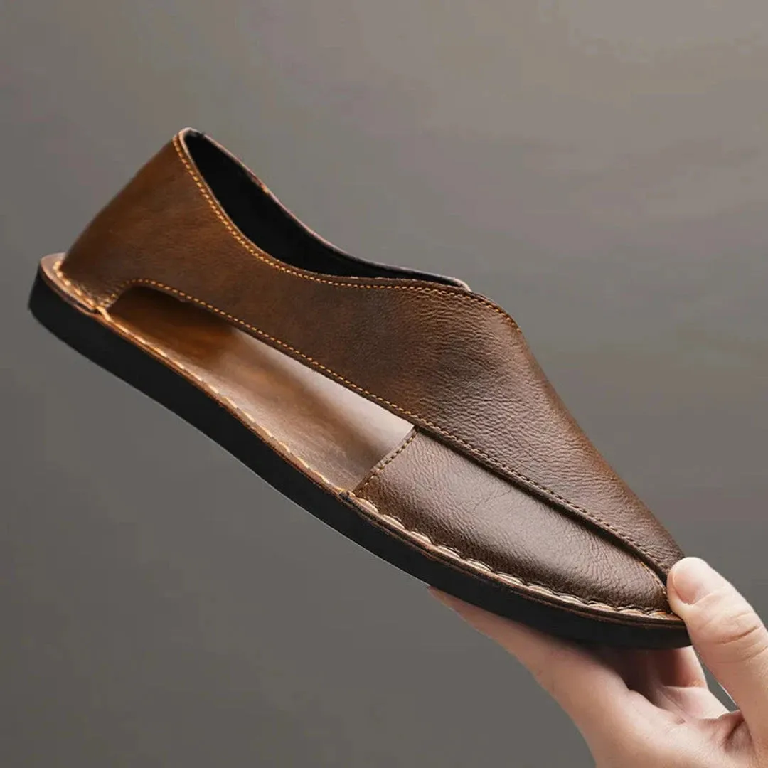 Anne Cross Strap Closed Toe Sandals