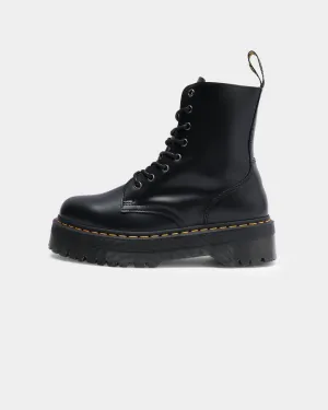 Dr. Martens Jadon 8 Eye Polish Smooth Black Newswomen In Boots