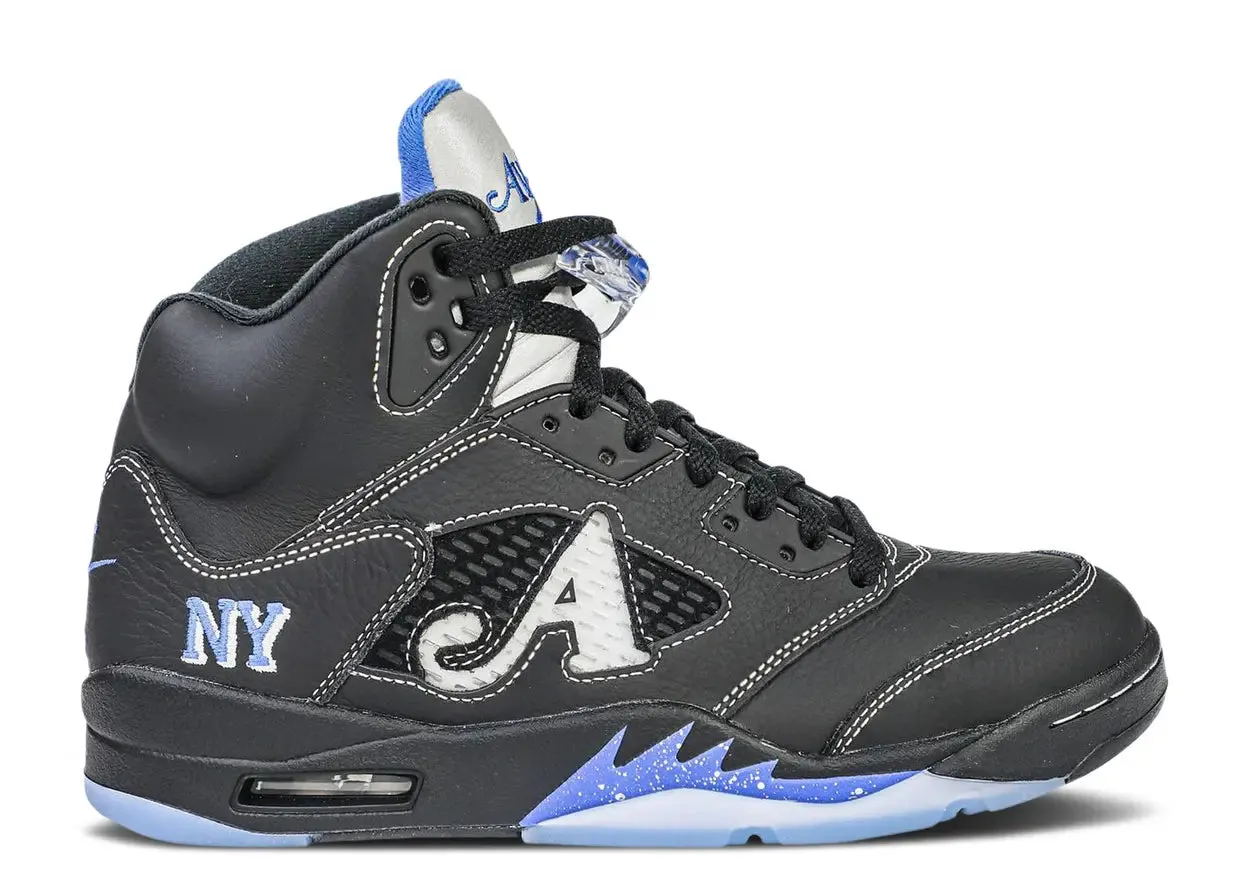 Air Jordan 5 Retro x Awake NY "Racer Blue" (Myrtle Beach Location) Light Walking Sneakers