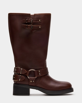 Altered State Boots ASTOR BROWN LEATHER WIDE CALF