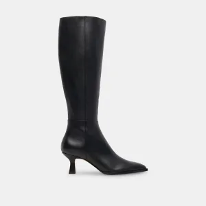 Extra Extra Wide Work Boots AUGGIE EXTRA WIDE CALF BOOTS BLACK LEATHER
