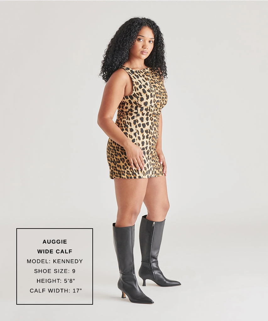 AUGGIE WIDE CALF BOOTS BLACK LEATHER Dolce Vita Boots