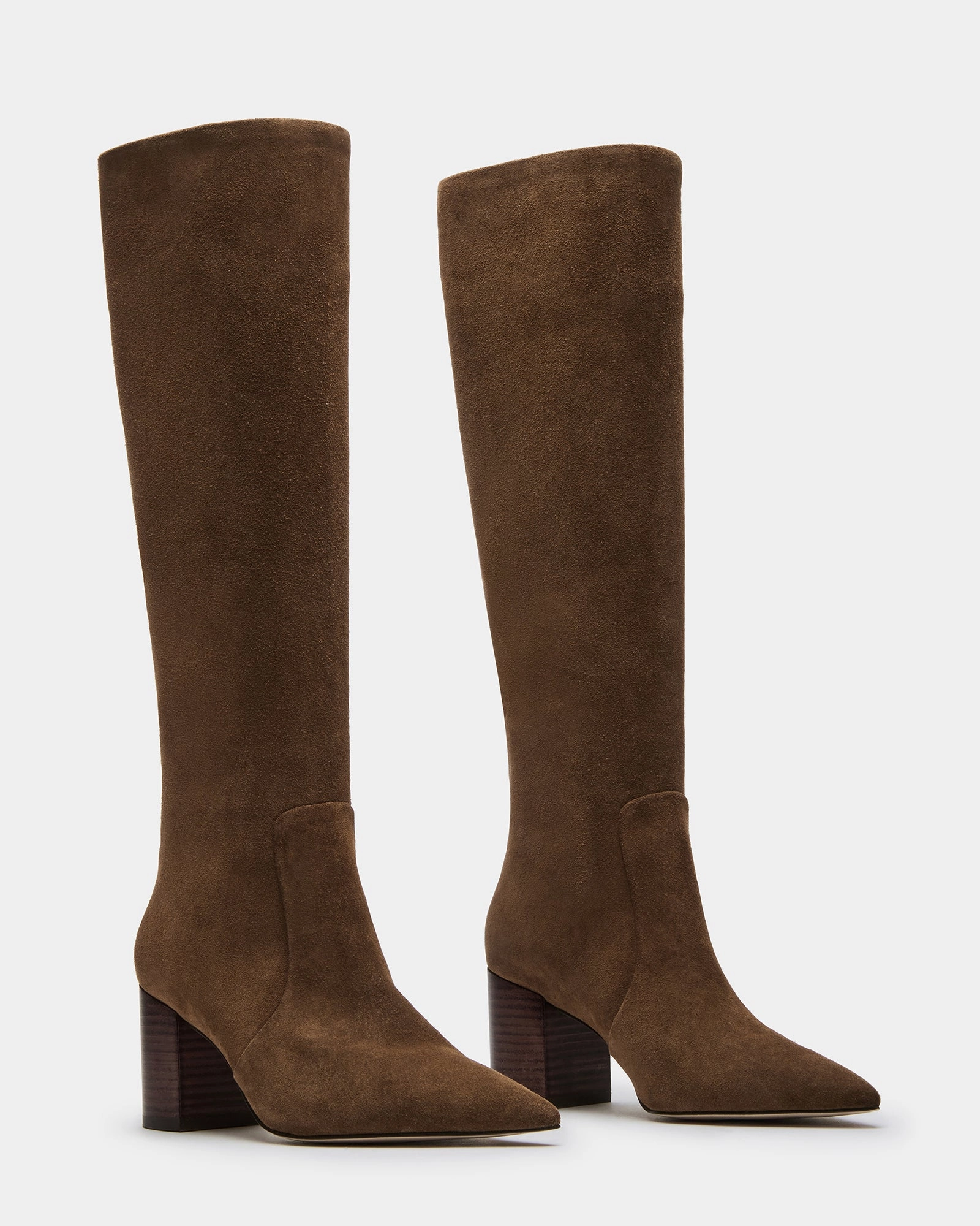 Steve Madden Foldover Boots SKYLINE CHESTNUT SUEDE