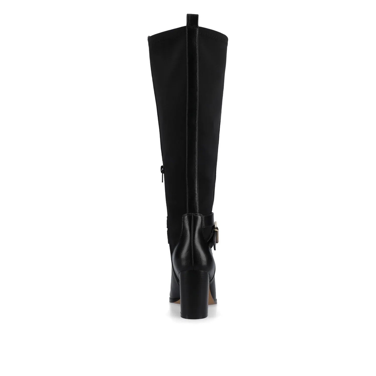 Lug Sole Chelsea Boots AVALONN KNEE HIGH DRESS BOOTS IN WIDE CALF