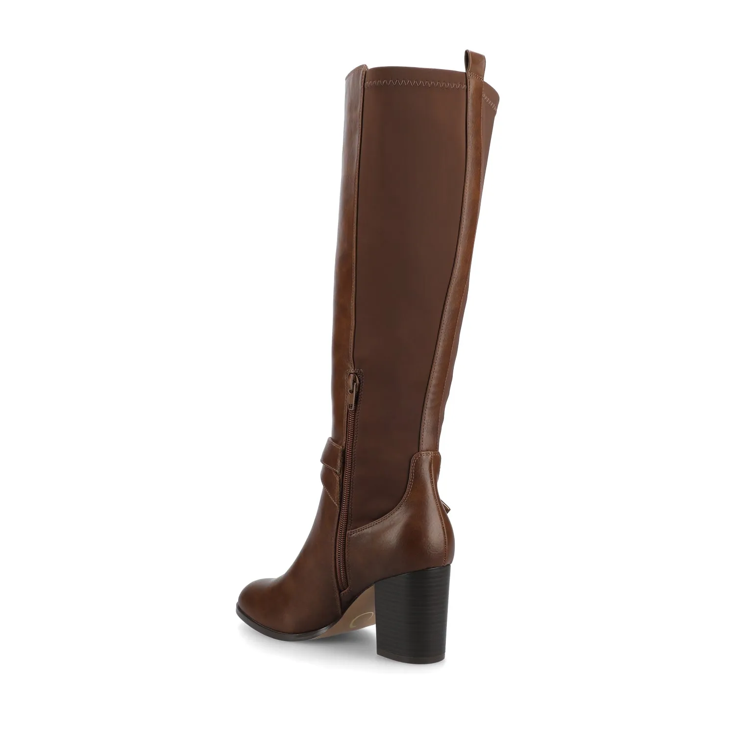 AVALONN KNEE HIGH DRESS BOOTS IN WIDE CALF Heel Combat Boots
