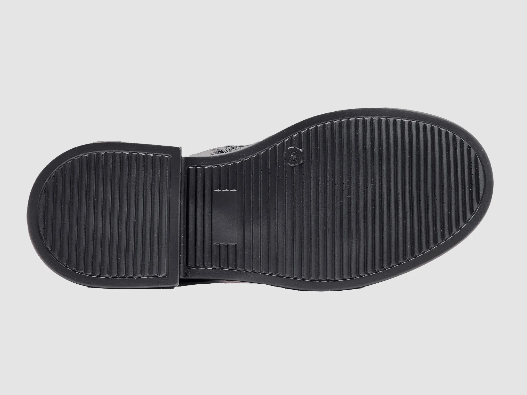 Women's Mid Buckle Leather Boots - Black Boots Of Soccer