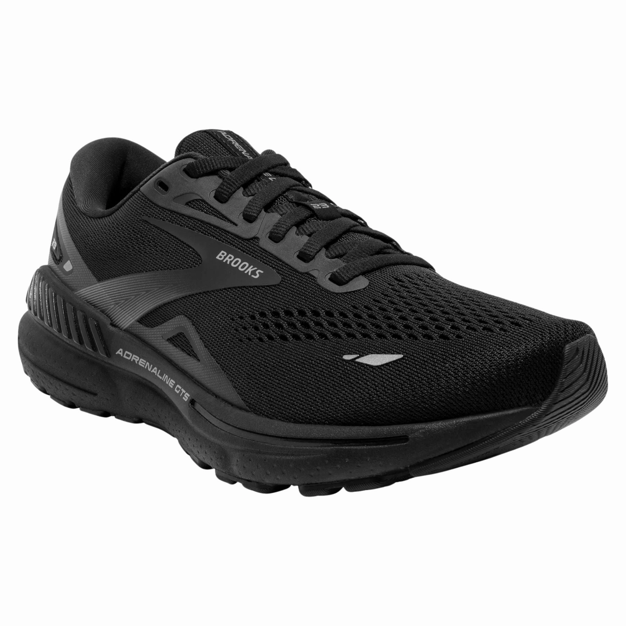 Brooks Men's 110391 020 Adrenaline GTS 23 Black Black Ebony Cushion Support Running Shoes Casual Shoes Wear Dress Pants