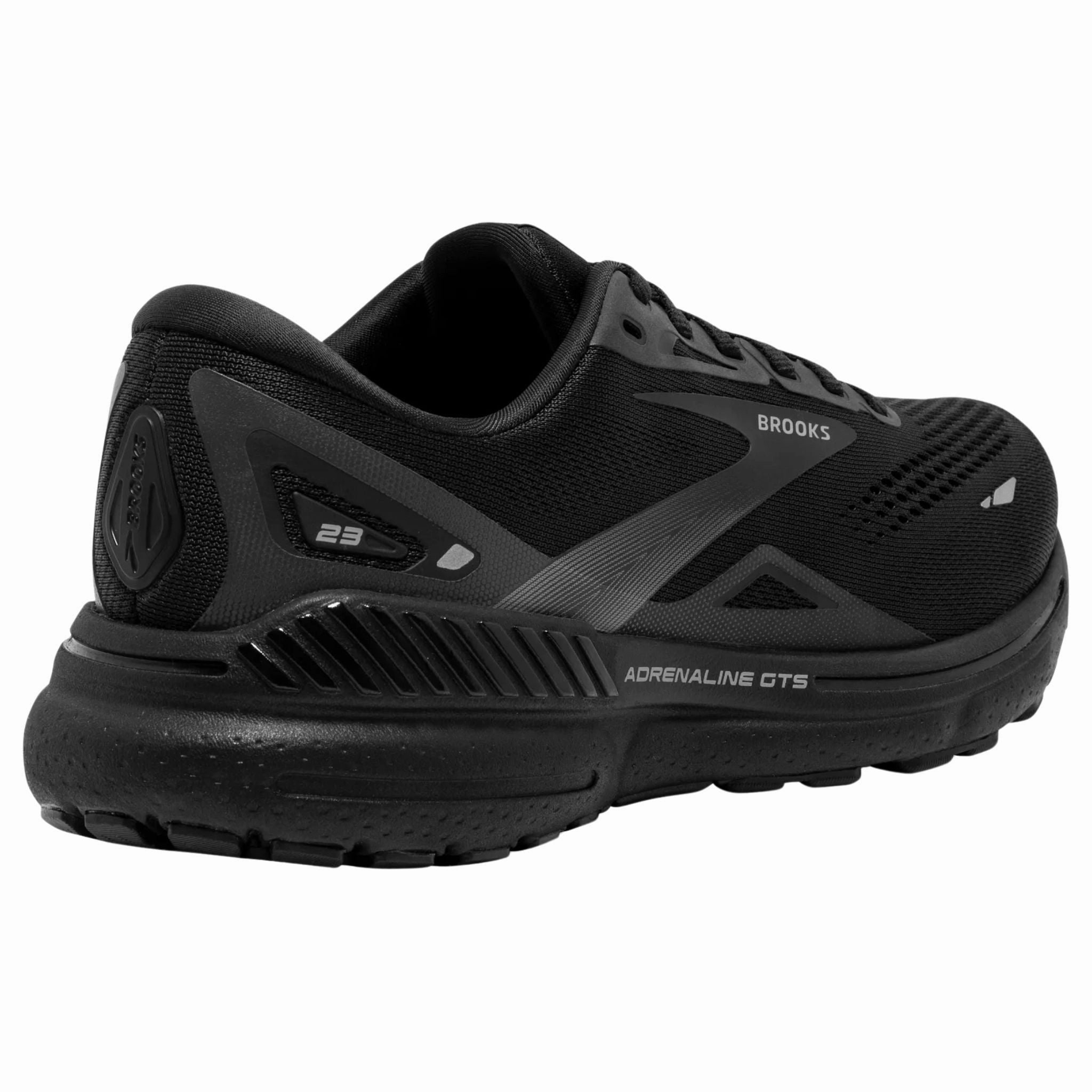Brooks Men's 110391 020 Adrenaline GTS 23 Black Black Ebony Cushion Support Running Shoes Casual Shoes On Formal Pants