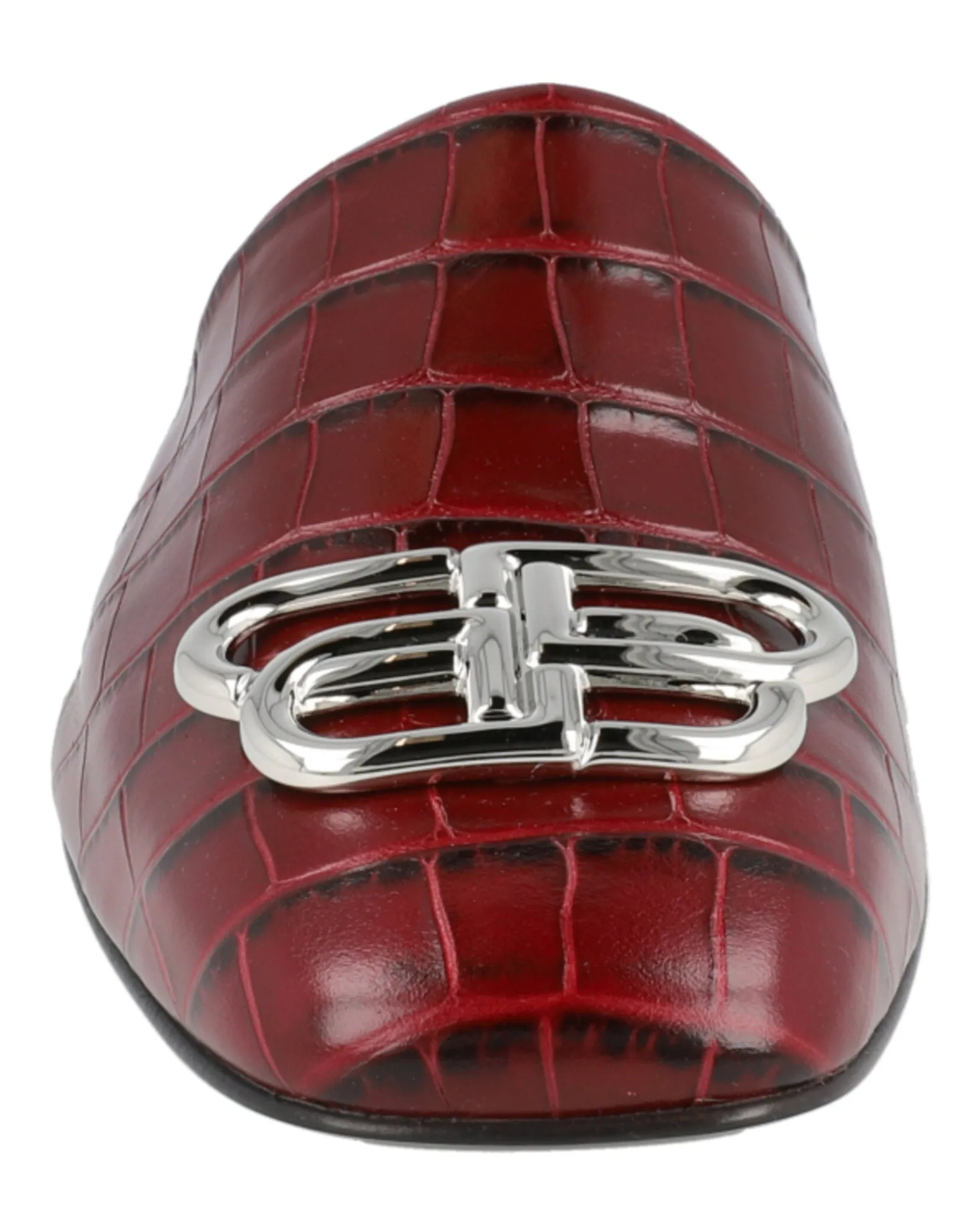 Waterproof Casual Dress Shoes Balenciaga Croc Embossed Leather Cosy BB Mule Womens 601218W-A9D6-6081