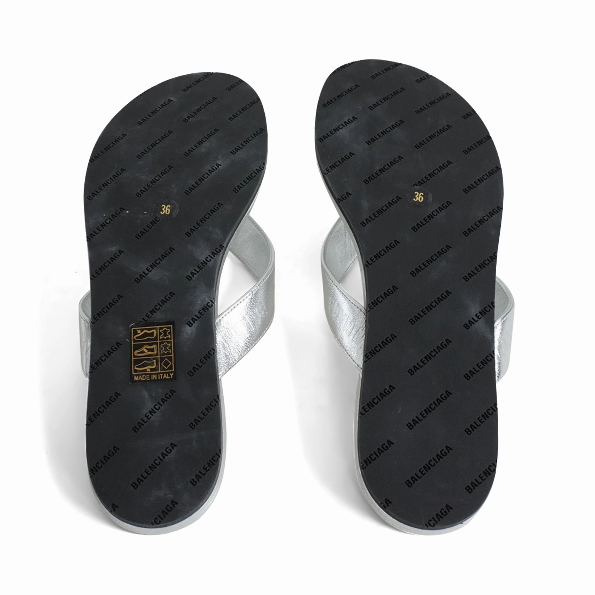 Balenciaga Logo Flip-Flops - Women's 36 Cloud Shoes Casual