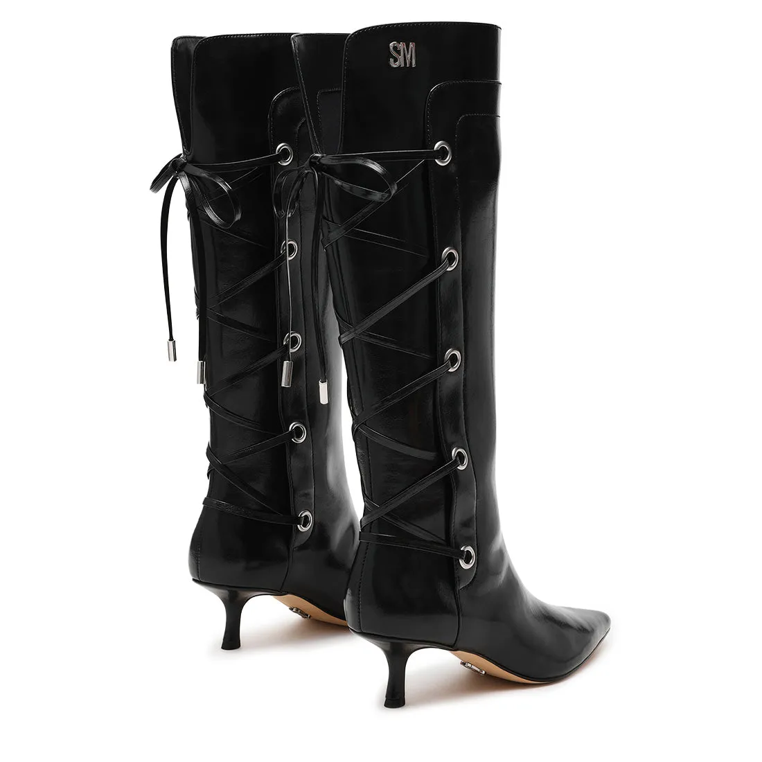 Glitter Knee High Boots Ballpark Boot BLACK