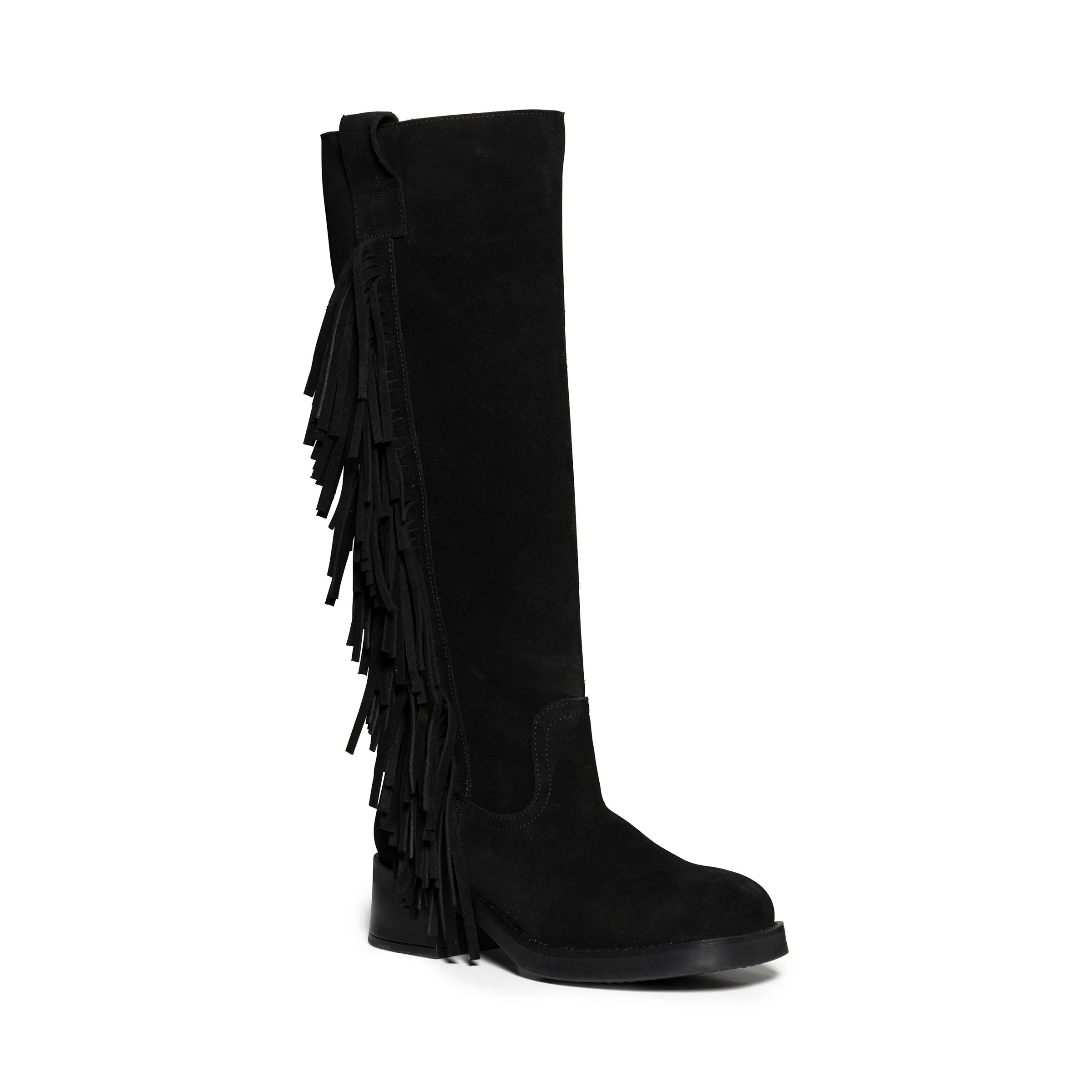 Leather Sole Boots Banner-F Boot BLACK SUEDE