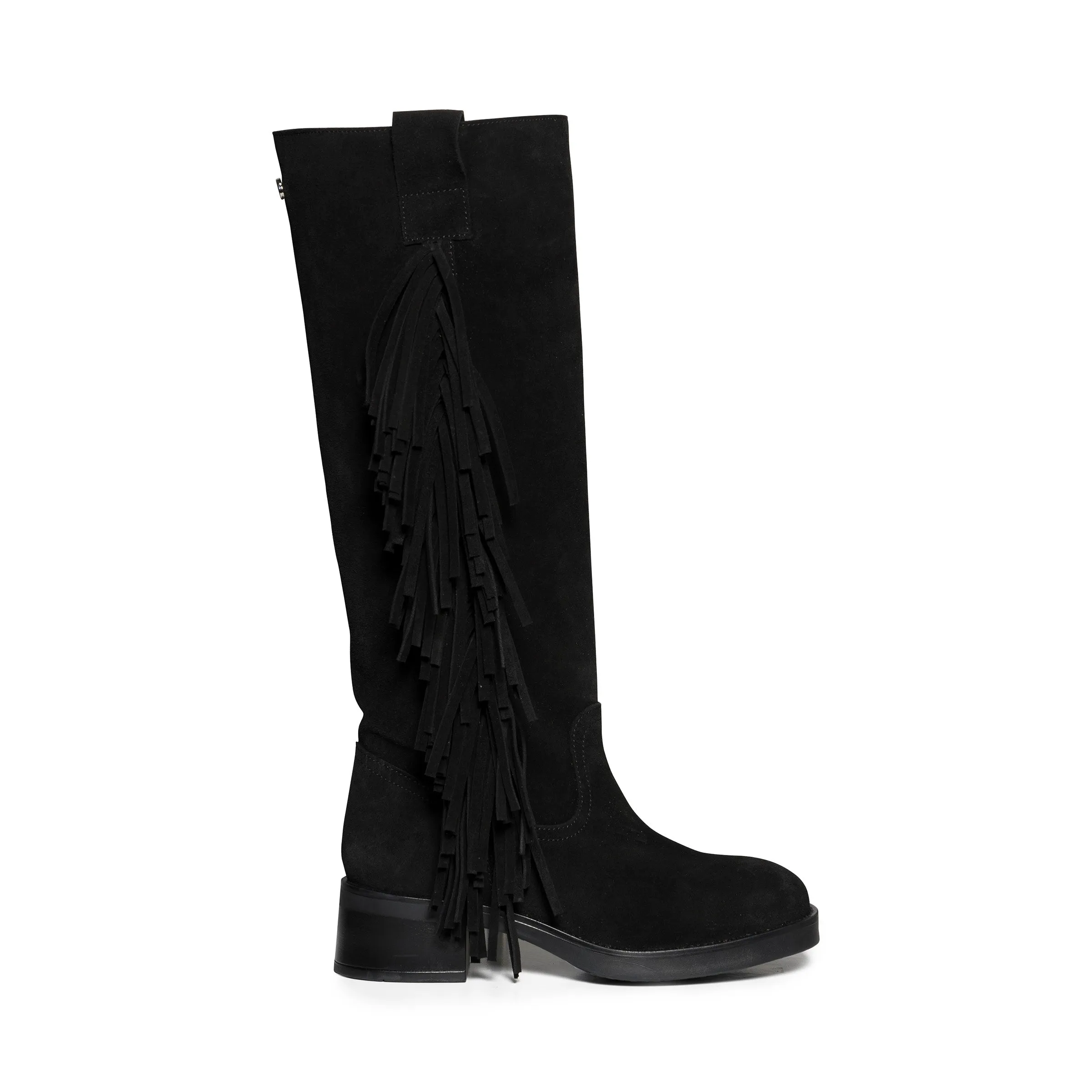 Givenchy Fold Over Boots Banner-F Boot BLACK SUEDE