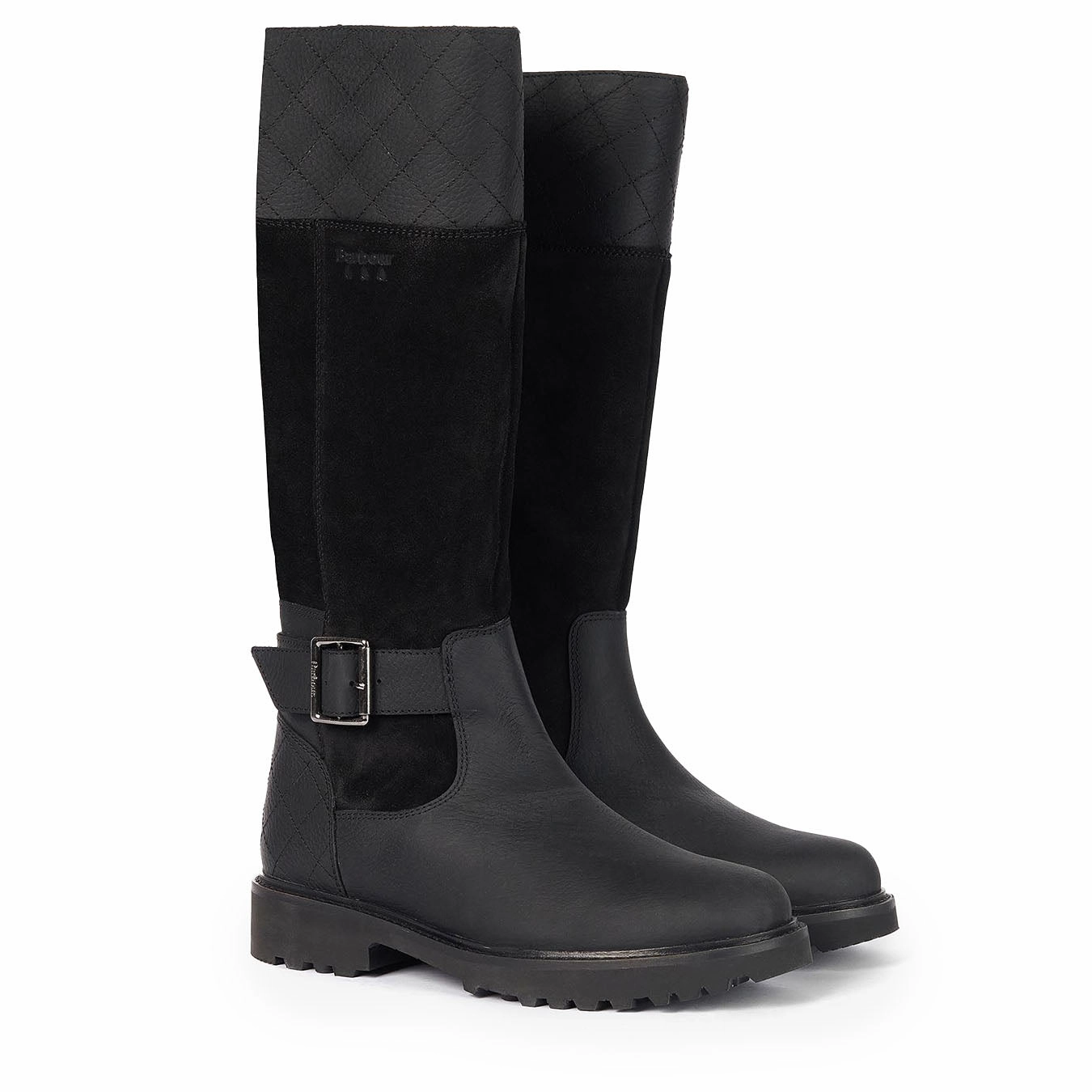 Barbour Womens Fareham Knee-High Boots Black Boots For Men Academy