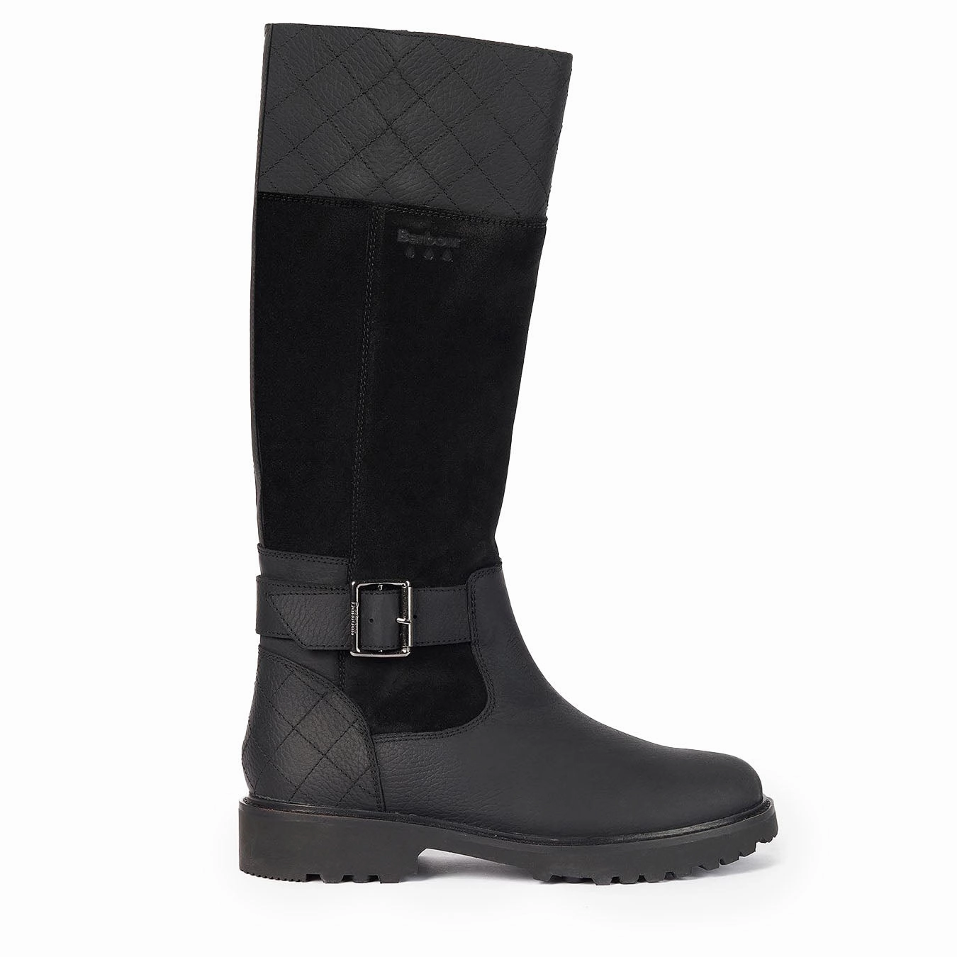 Barbour Womens Fareham Knee-High Boots Black Franco Sarto Boots
