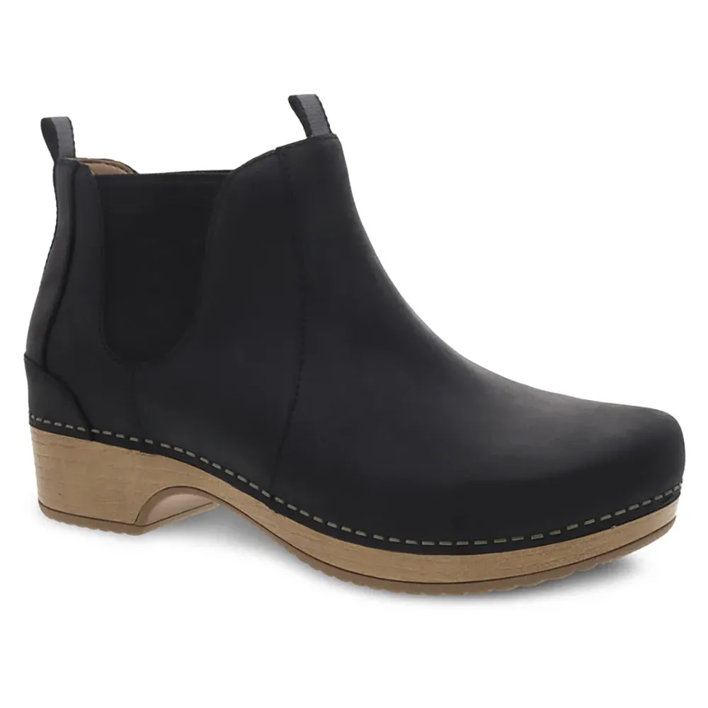 Boots Cuban Heel Becka Leather Bootie