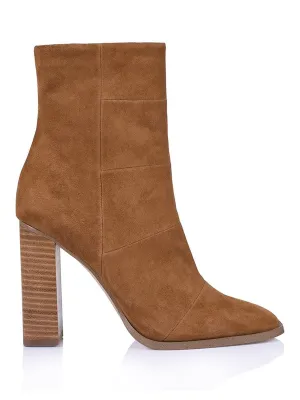 Benny - Tan Suede Girl Horse Riding Boots