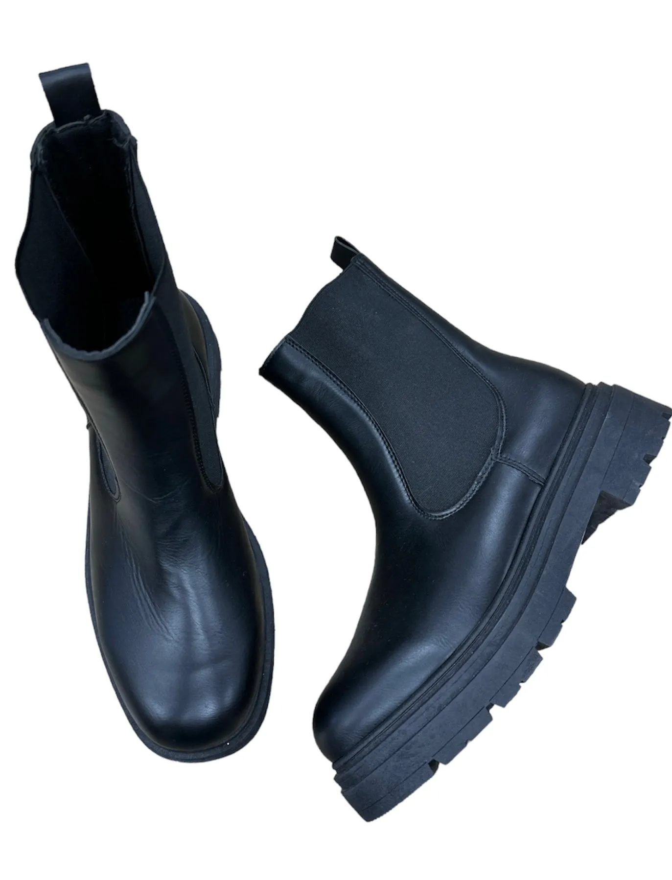 Boots Ankle Heels By Qupid In Black, Size: 10 Zebra Boots