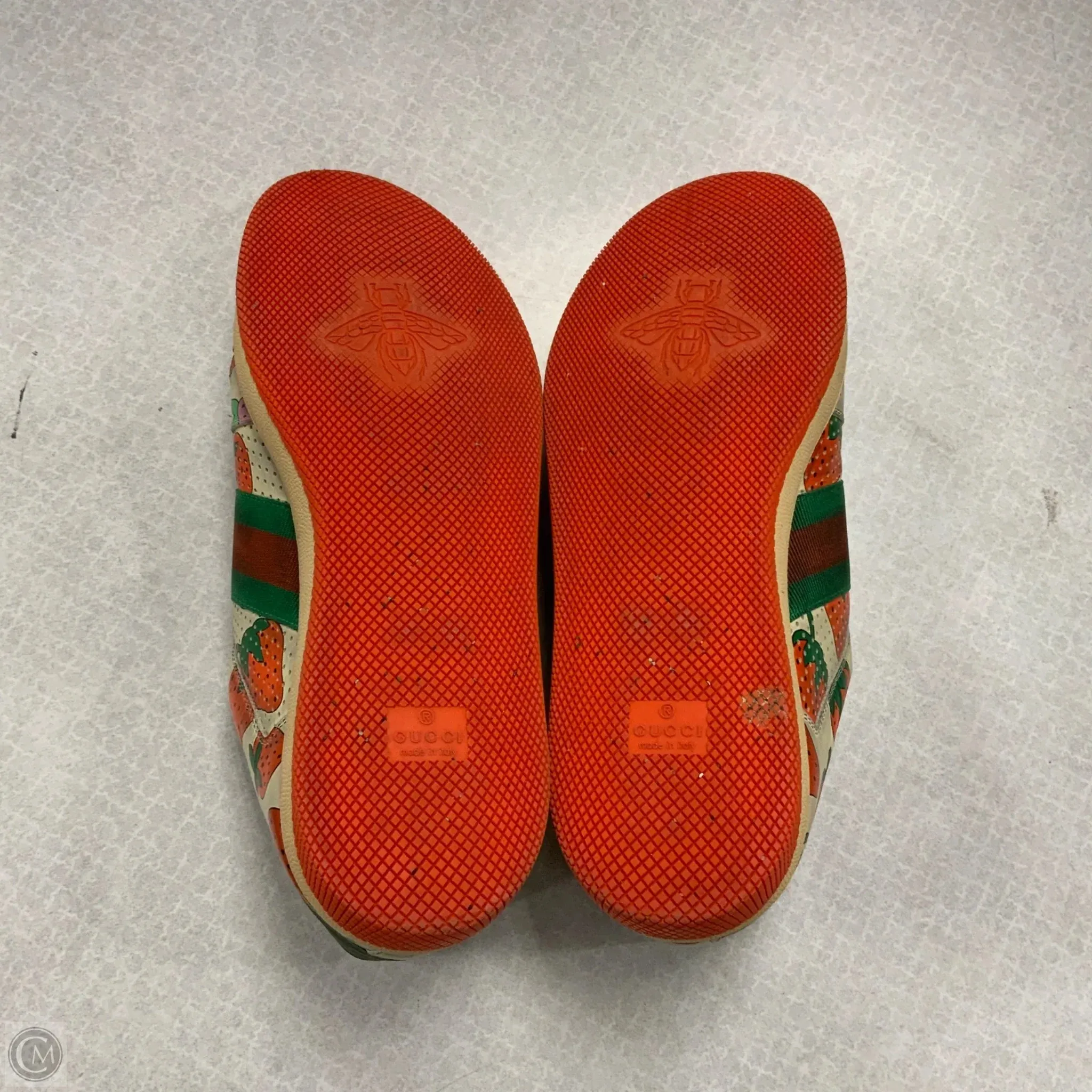 Monk Strap Casual Shoes Shoes Luxury Designer By Gucci In Red, Size: 11