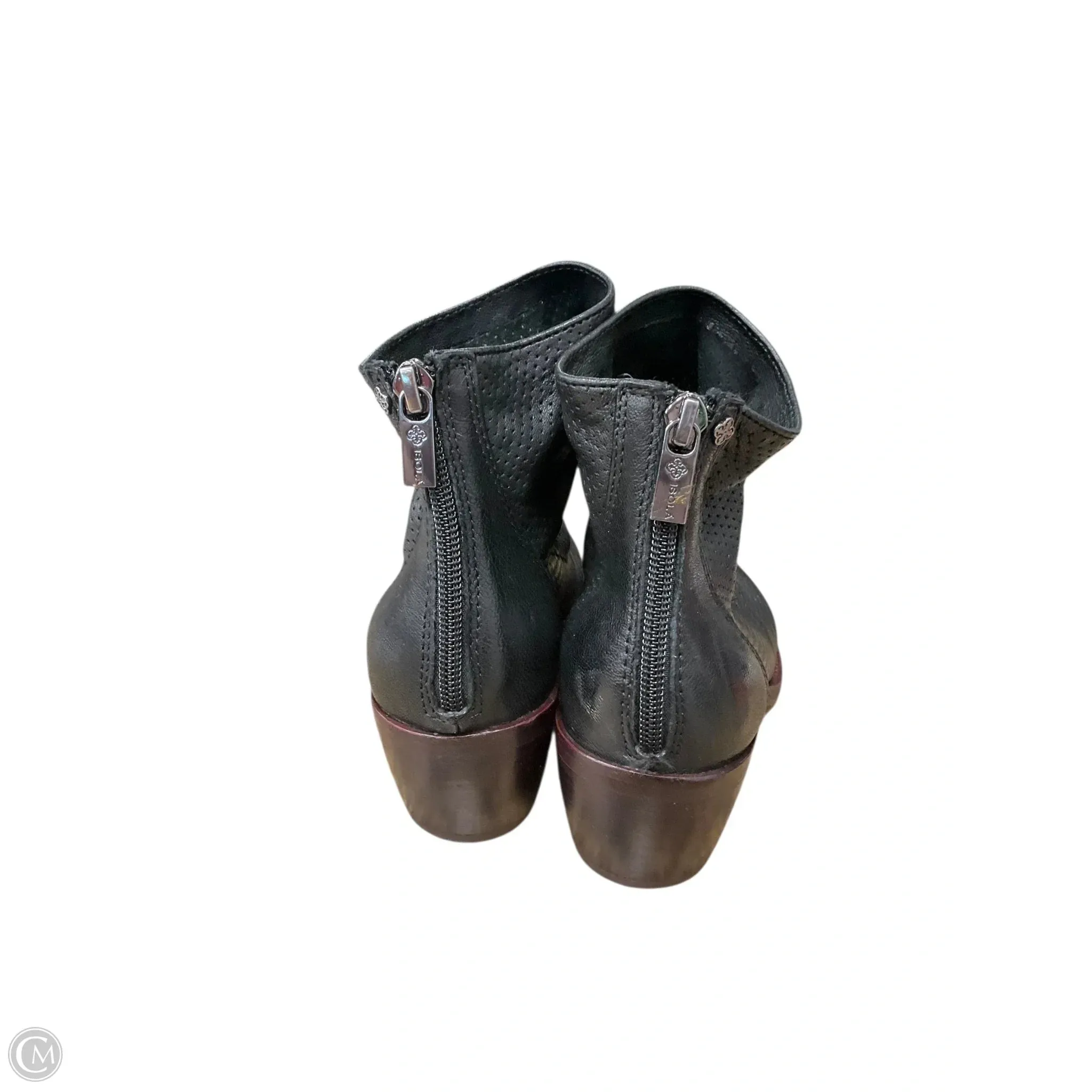 Kneehigh Boots Boots Ankle Heels By Isola In Black, Size: 6