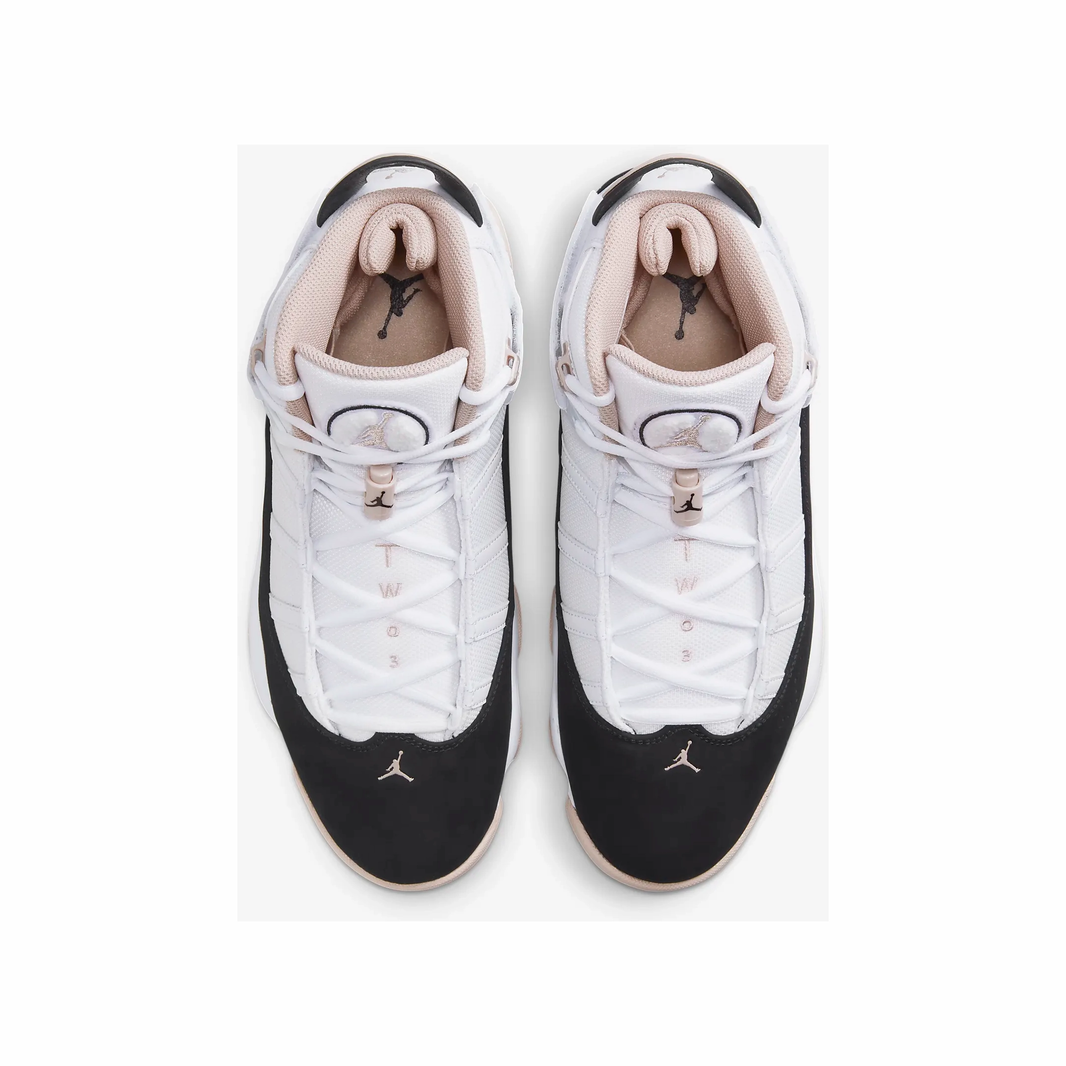 Slip On Sneakers Shoes Nike Men's Jordan 6 Rings Shoes - White / Fossil Stone / Black