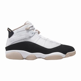 Sneakers Style Nike Men's Jordan 6 Rings Shoes - White / Fossil Stone / Black