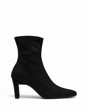 Flat Thigh High Boots Bette Ankle Boot Black Suede