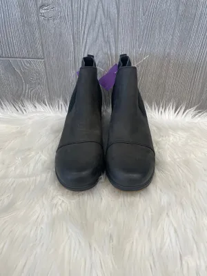 Black Boots Ankle Heels Sorel, Size 10 Formal Boots