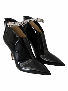 Work Boots Made In The Usa Blaize 100 Black Patent Heeled Boots