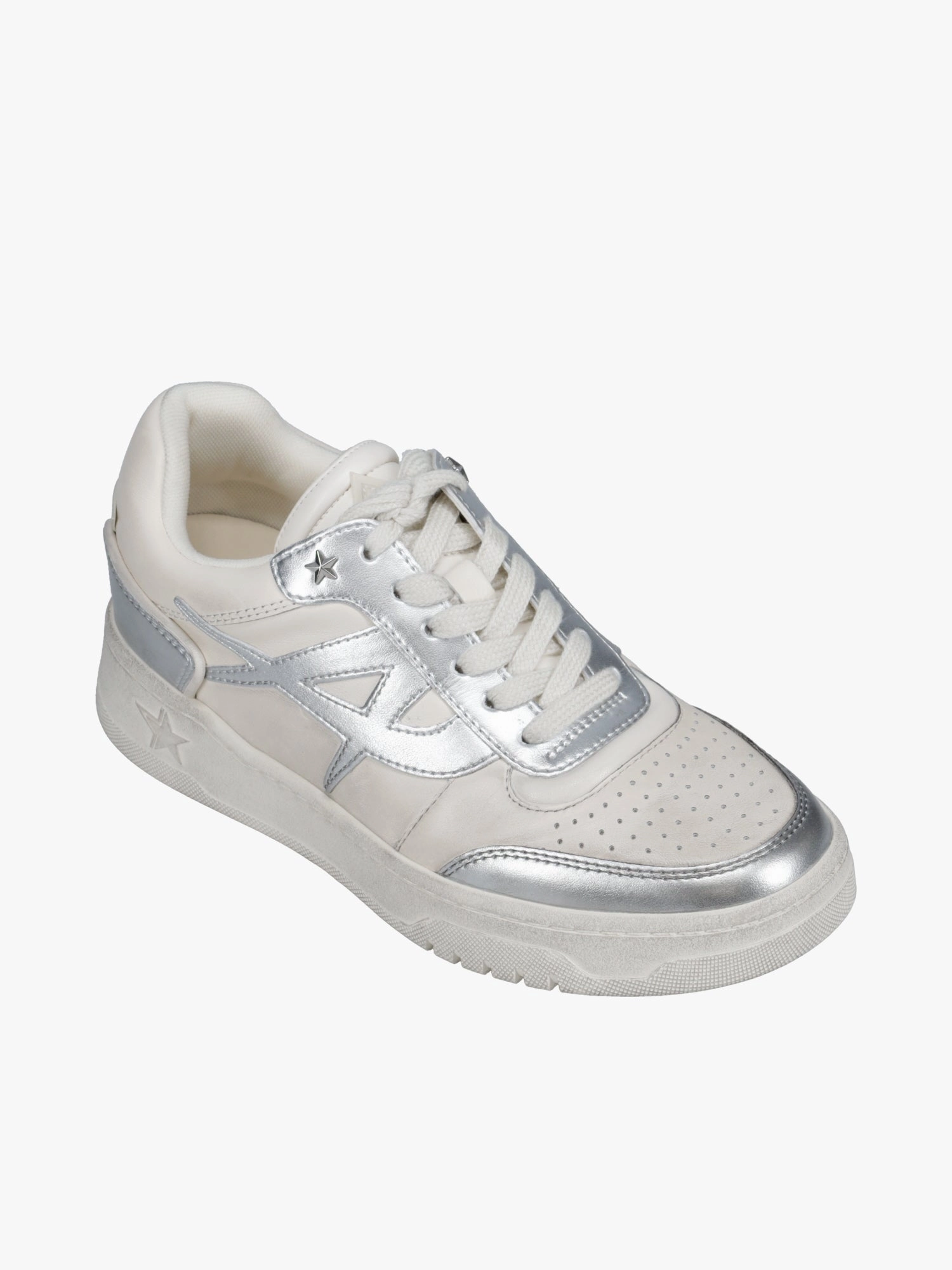 Size 14 Slip On Casual Shoes Blake Silver Nappa