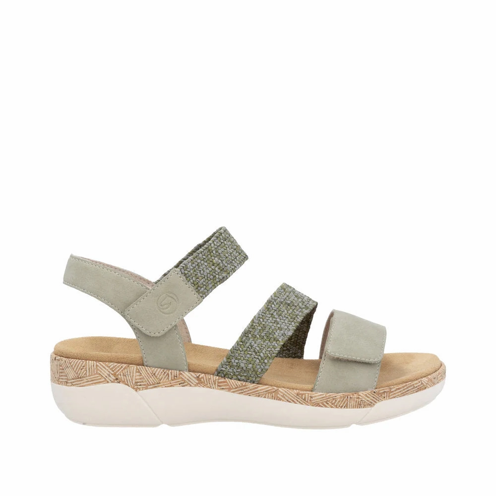 Remonte by Rieker Women's Jocelyn Sandals - Salbei/Olive Sandals Tan