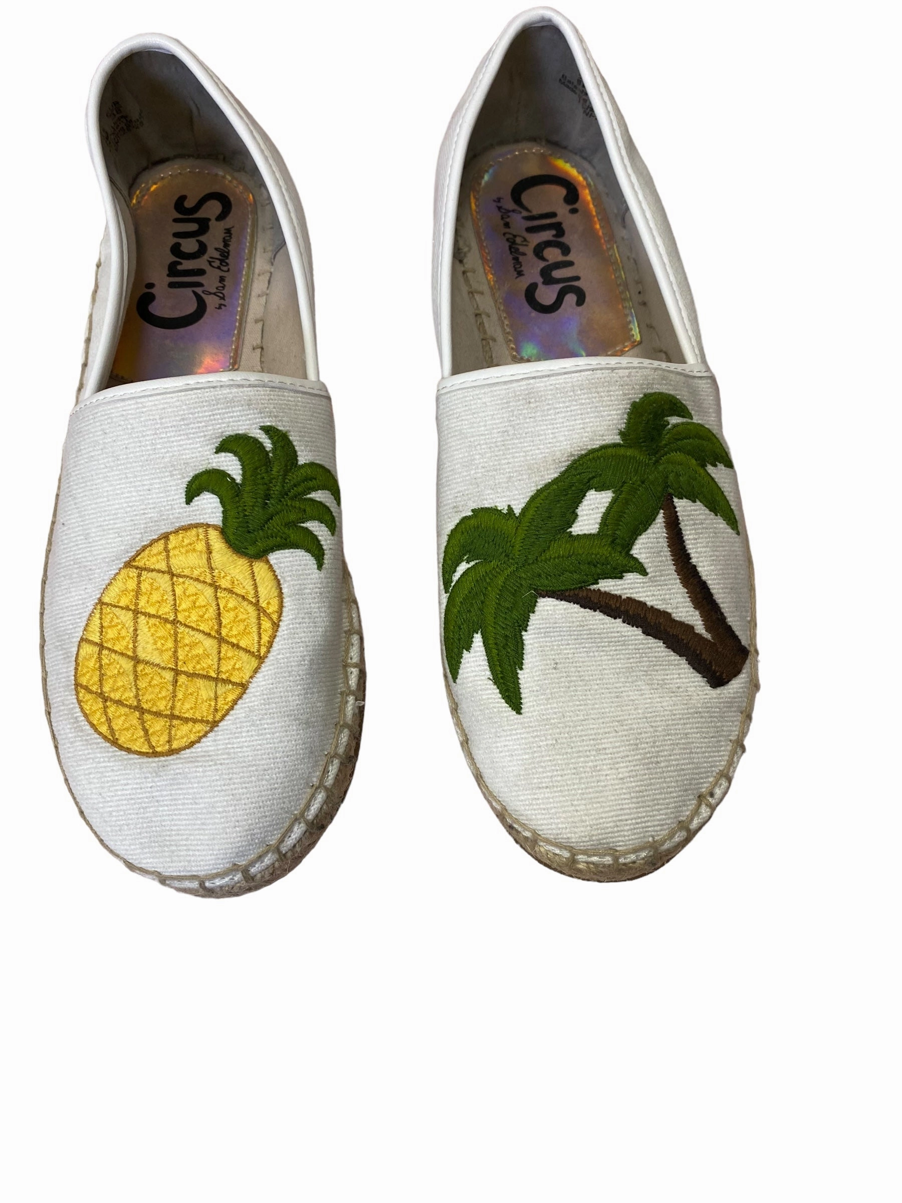 Flat Sole Shoes For Walking Shoes Flats By Circus By Sam Edelman In Tropical Print, Size: 8