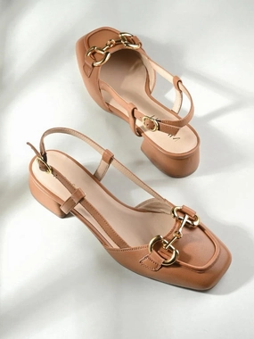 Painful High Heels Miorah Leather Sling Back Heels